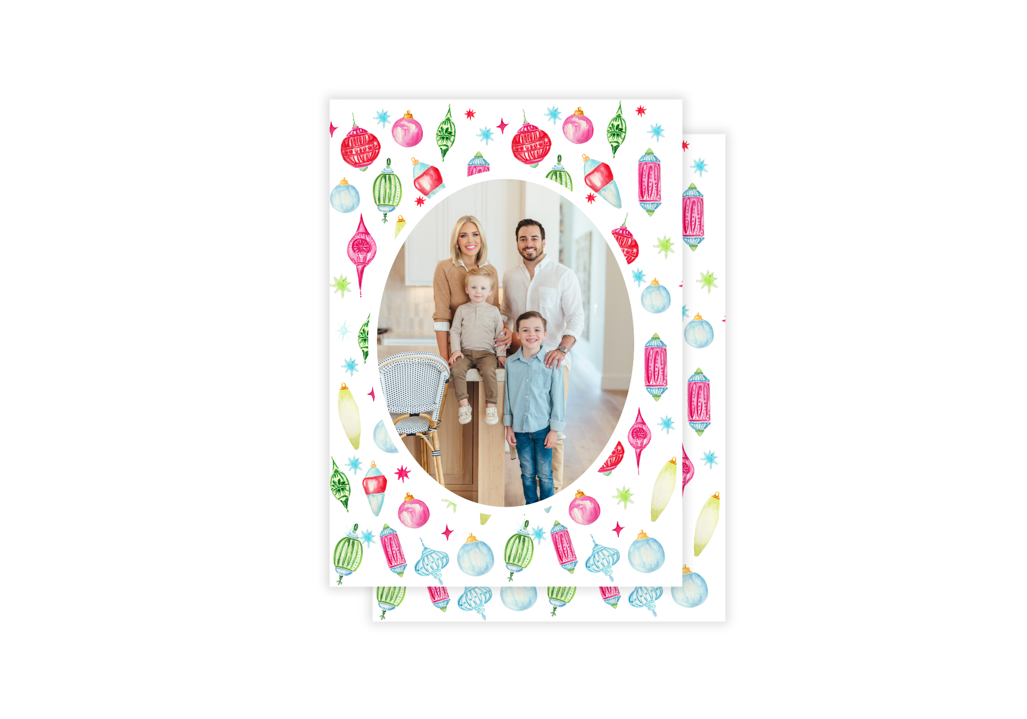 Festive Ornaments Holiday Card