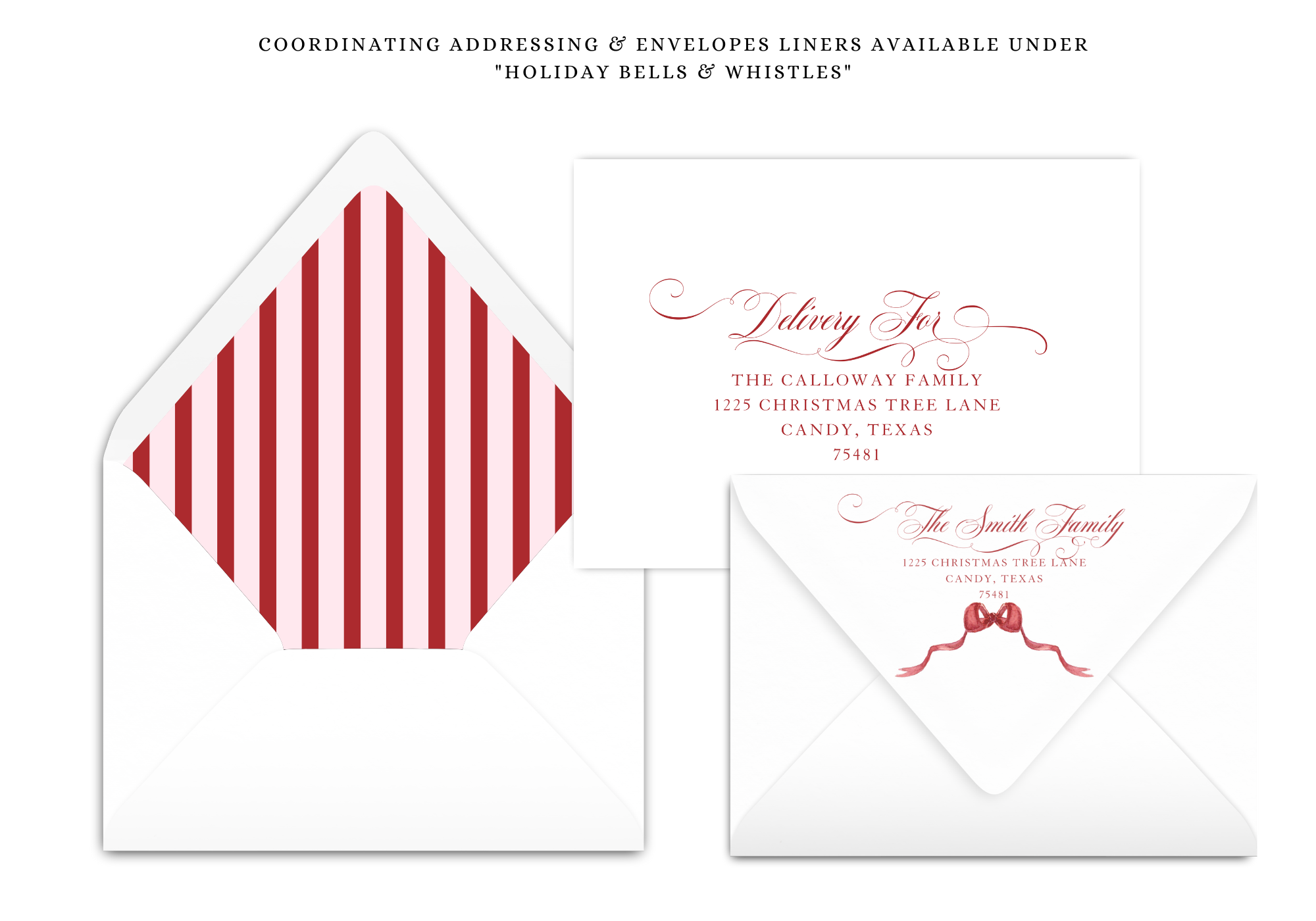 Pink & Red Christmas Card