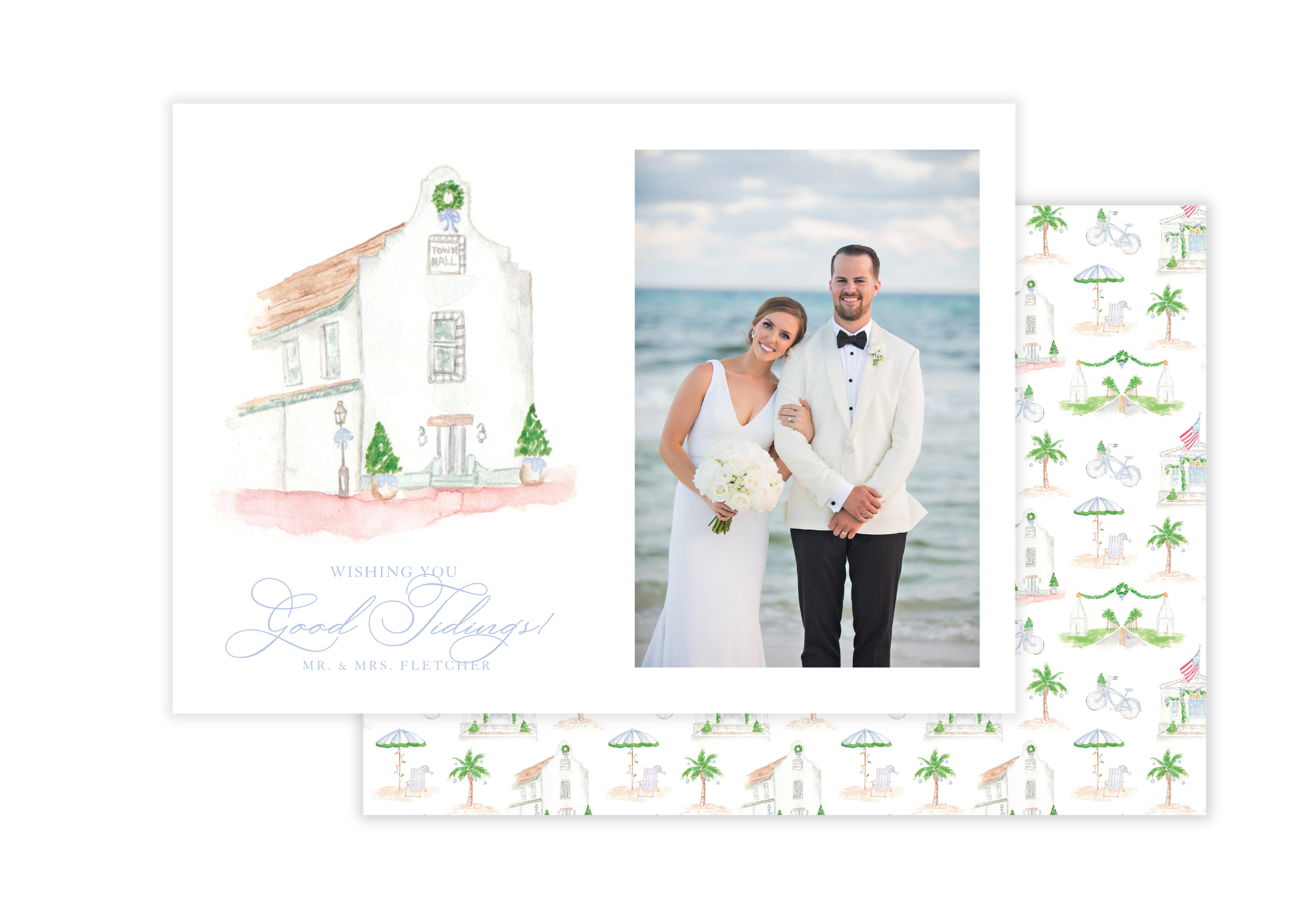 Rosemary Beach Holiday on 30A Holiday Card