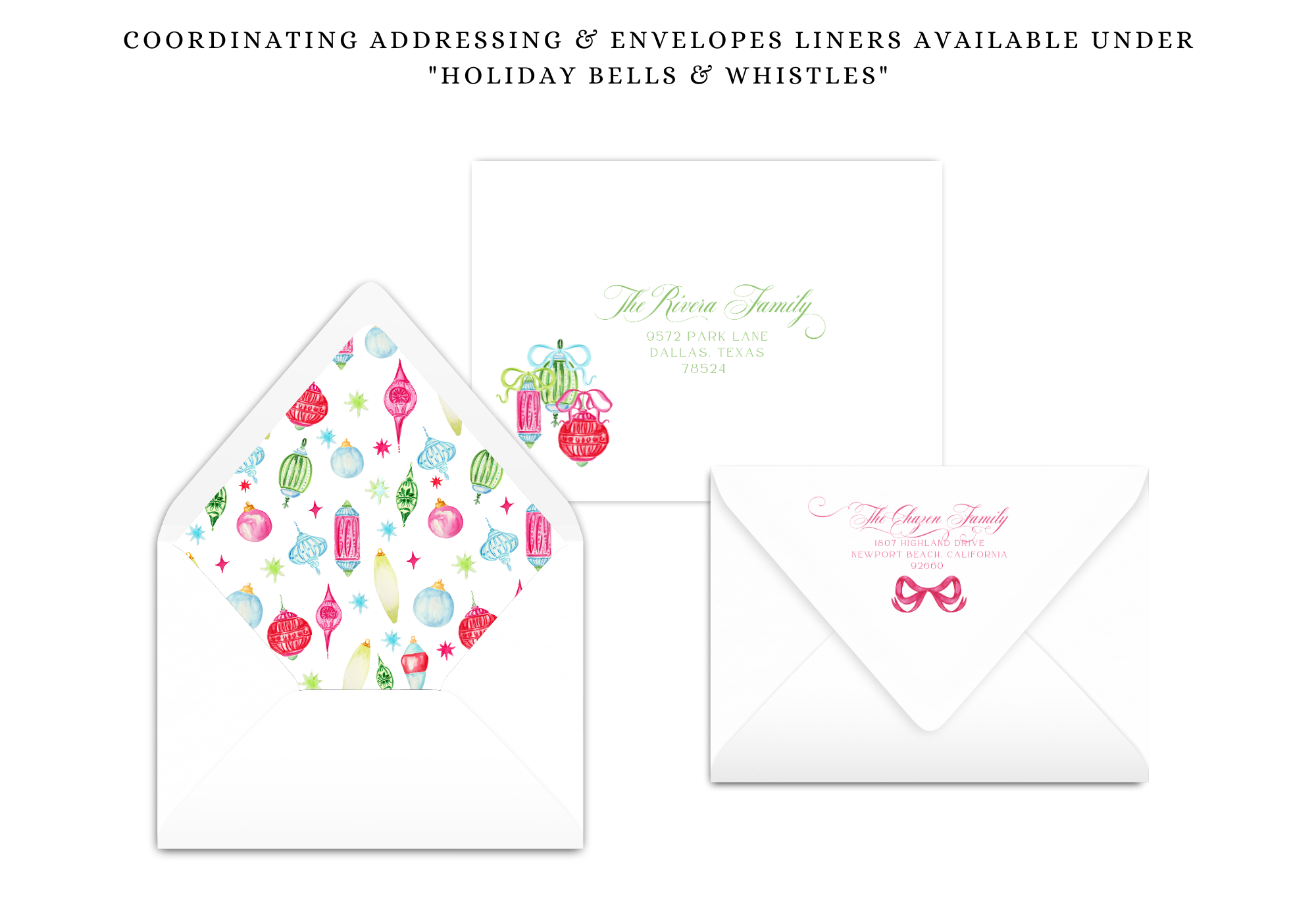 Festive Ornaments Holiday Card