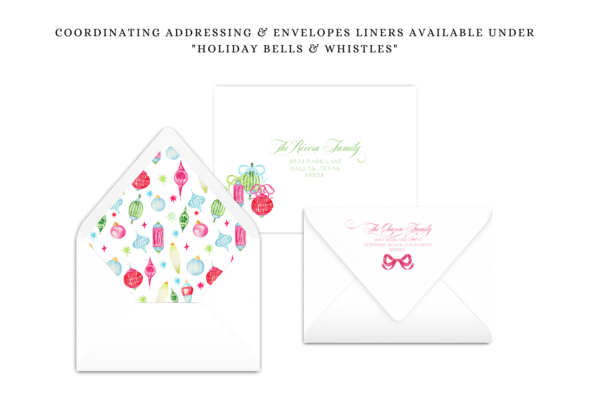 Festive Ornaments Holiday Card