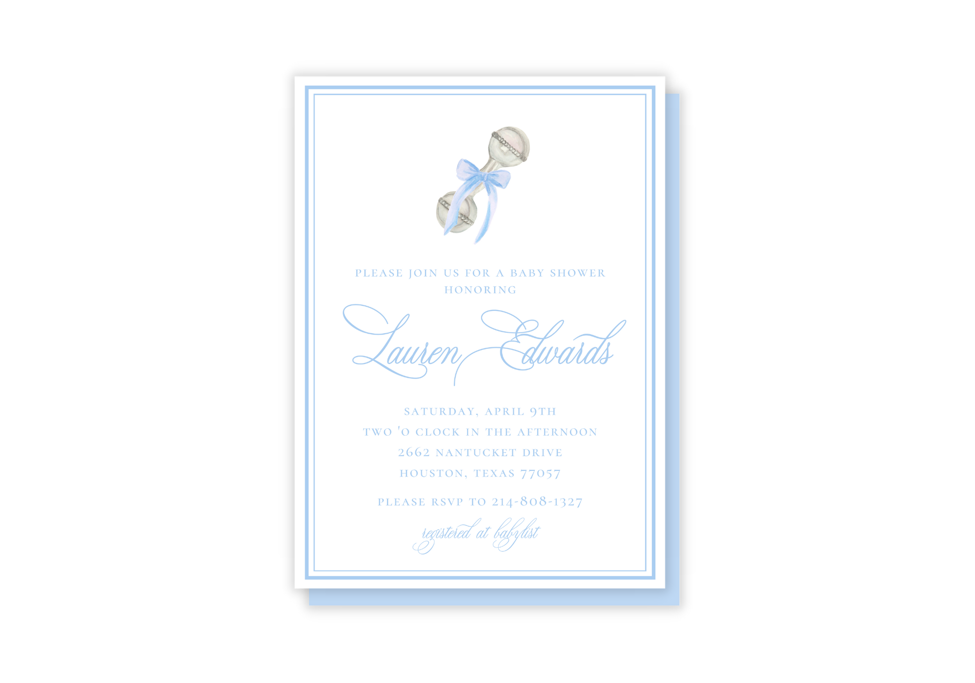 Baby shower invitations 2024 with rsvp cards