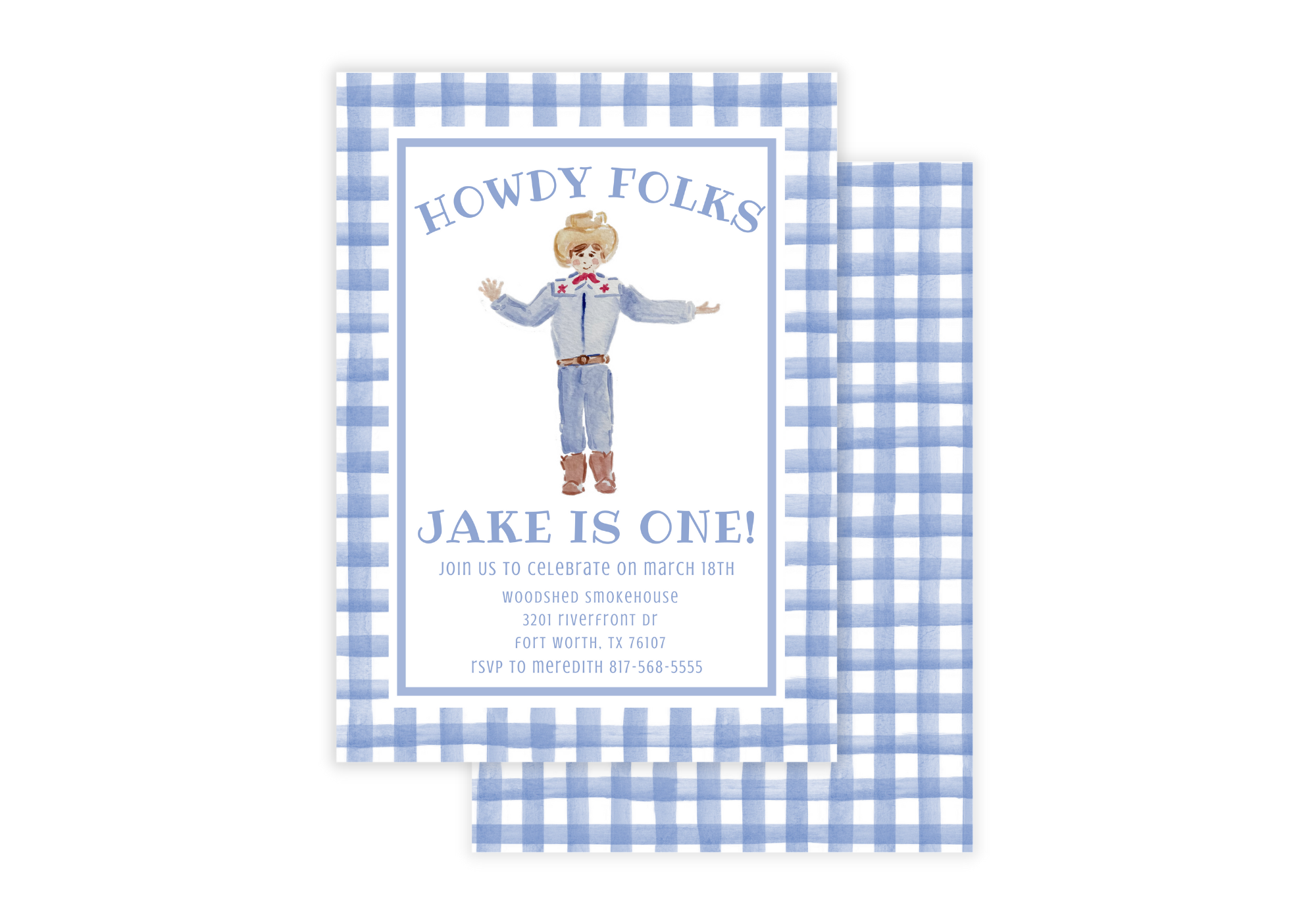 Big Tex Birthday Invitations