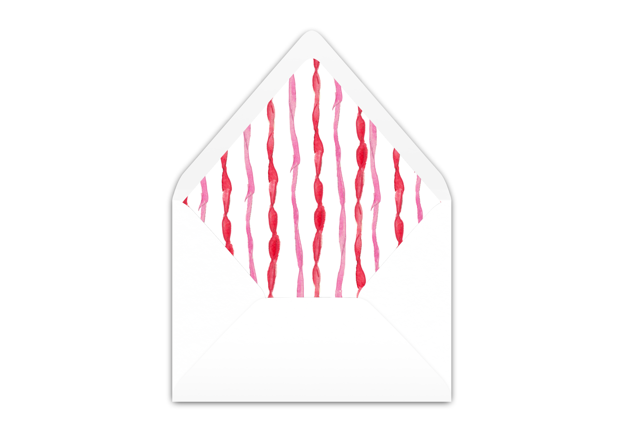 Watercolor Stripes Holiday Envelope Liner