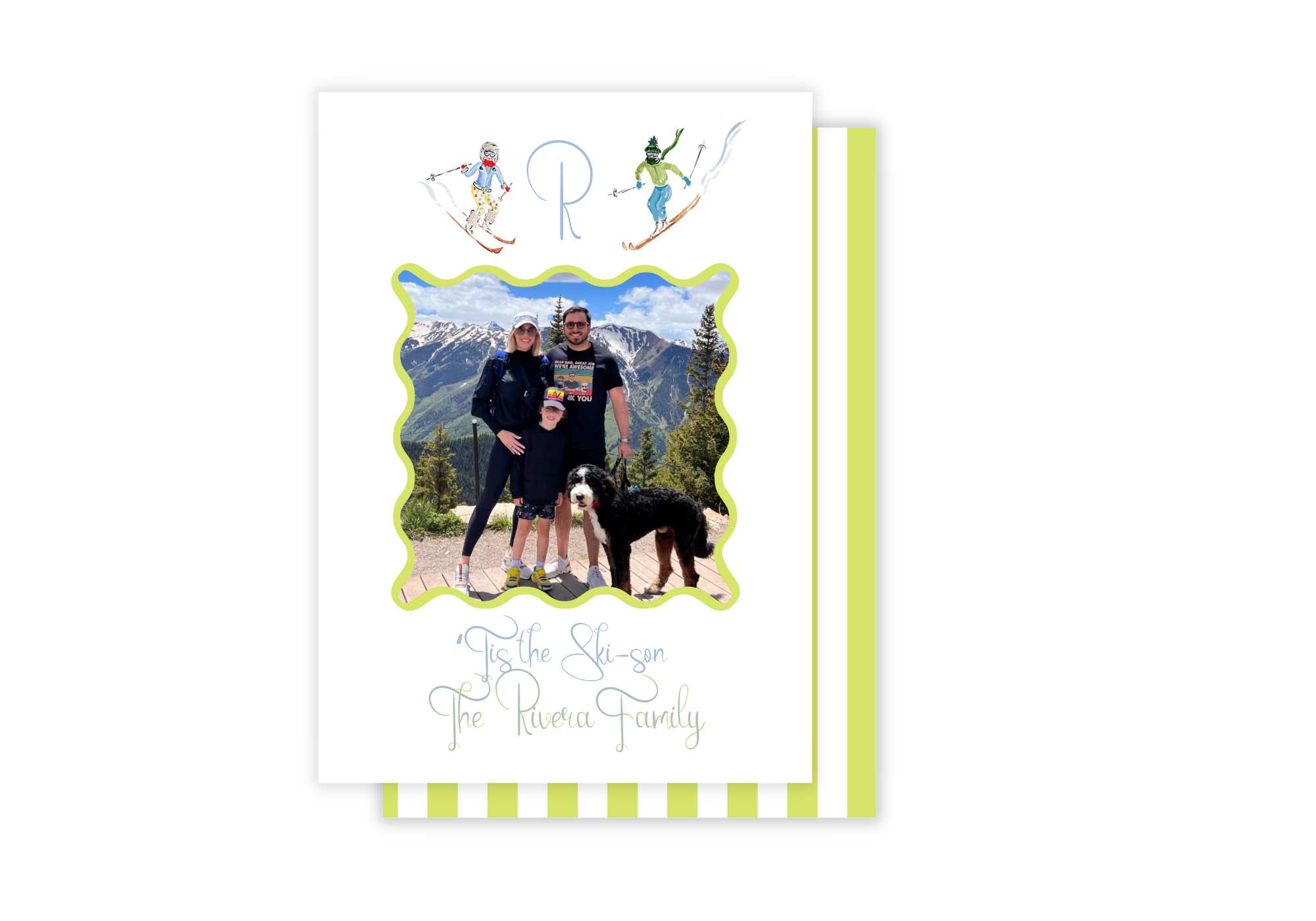 Ski Christmas Card
