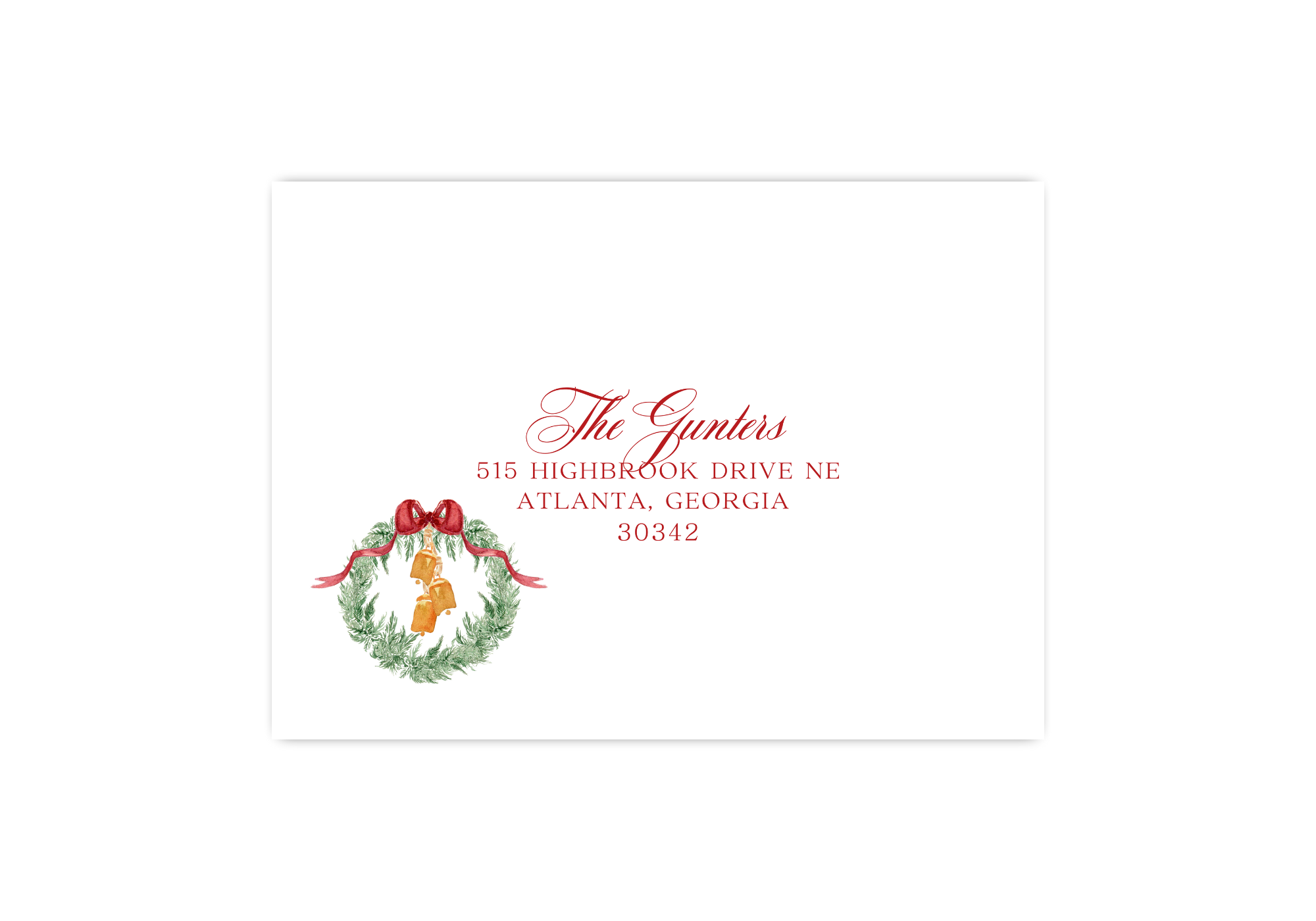 Whimsical Christmas Recipient Addressing