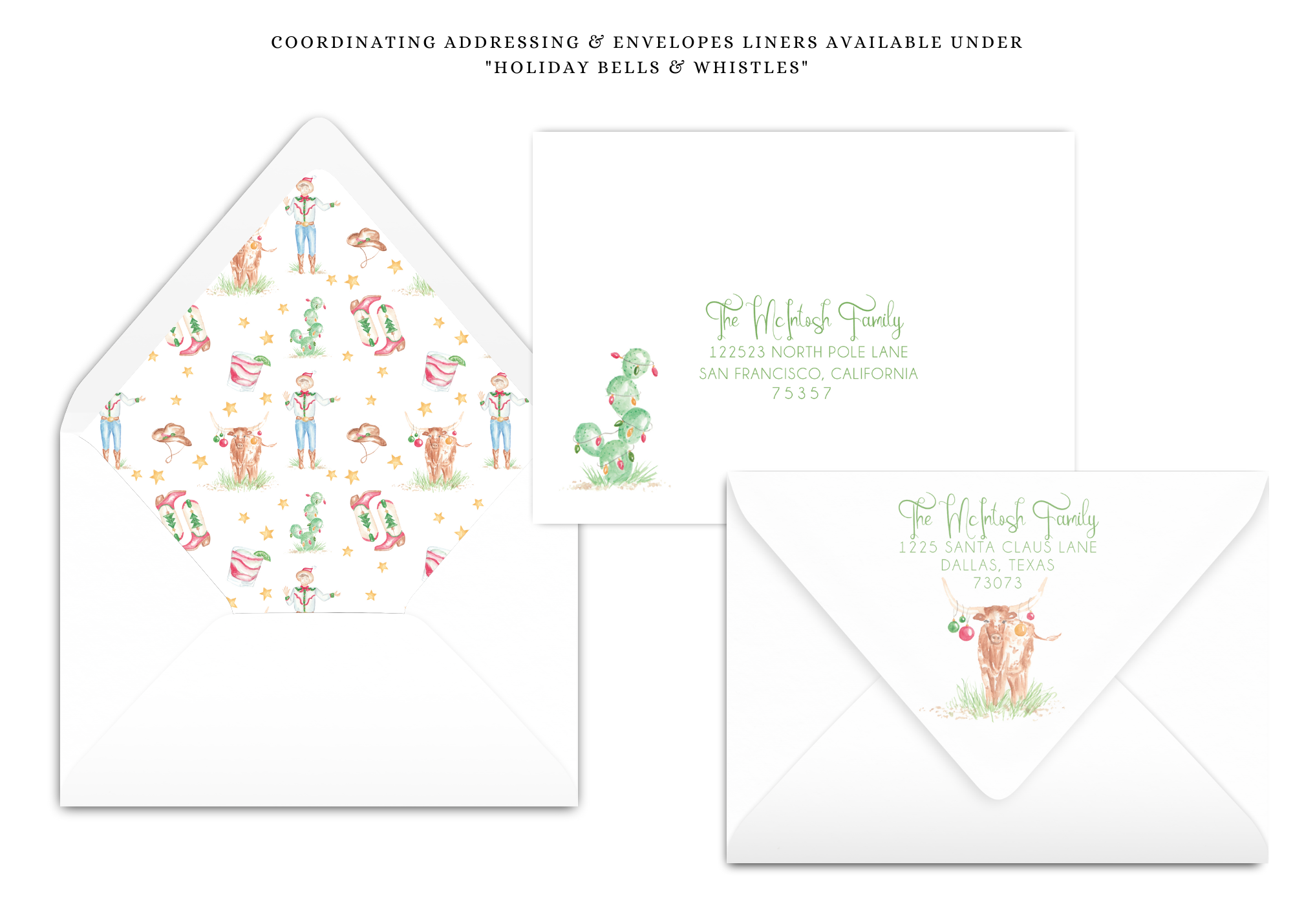 Longhorn Howdy Holiday Card