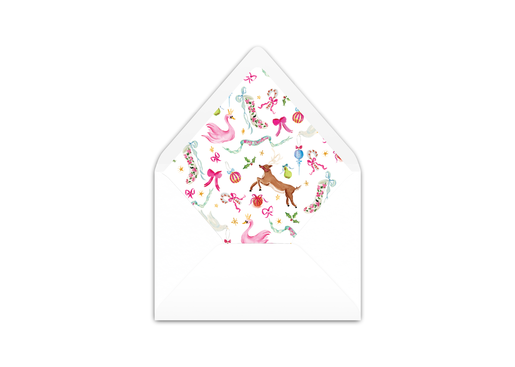 Whimsical Christmas Envelope Liner