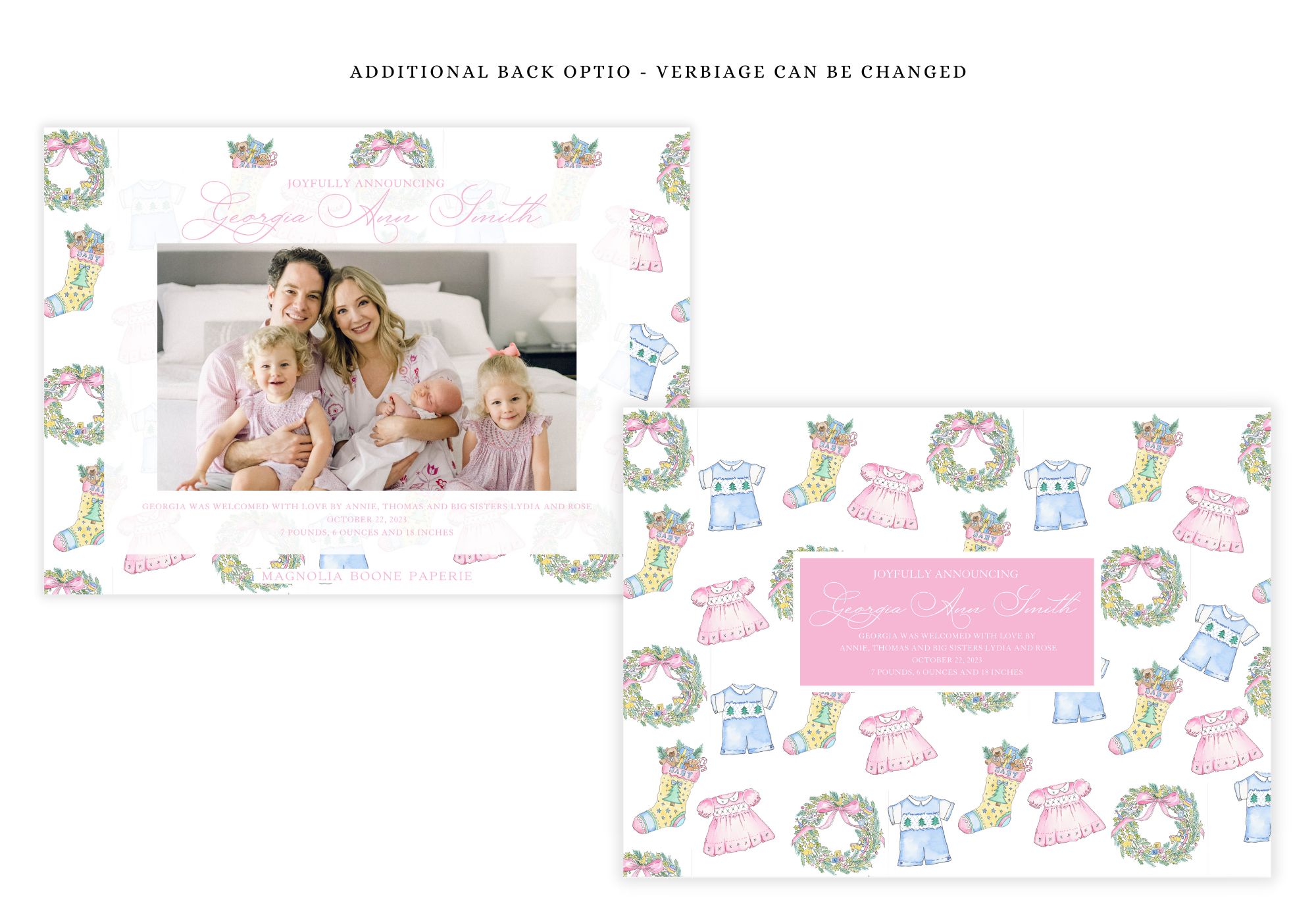 Christmas Baby Holiday Card