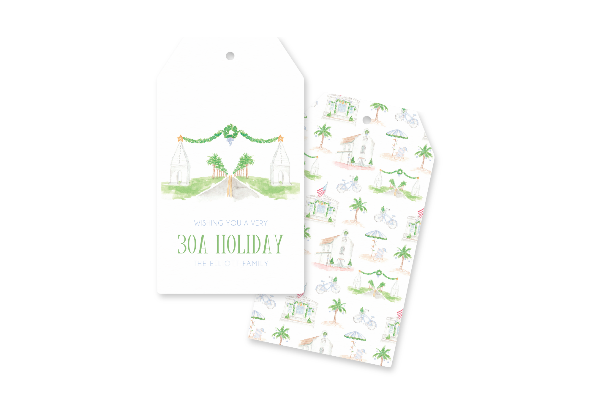 Alys Beach 30A Christmas Gift Holiday Tag