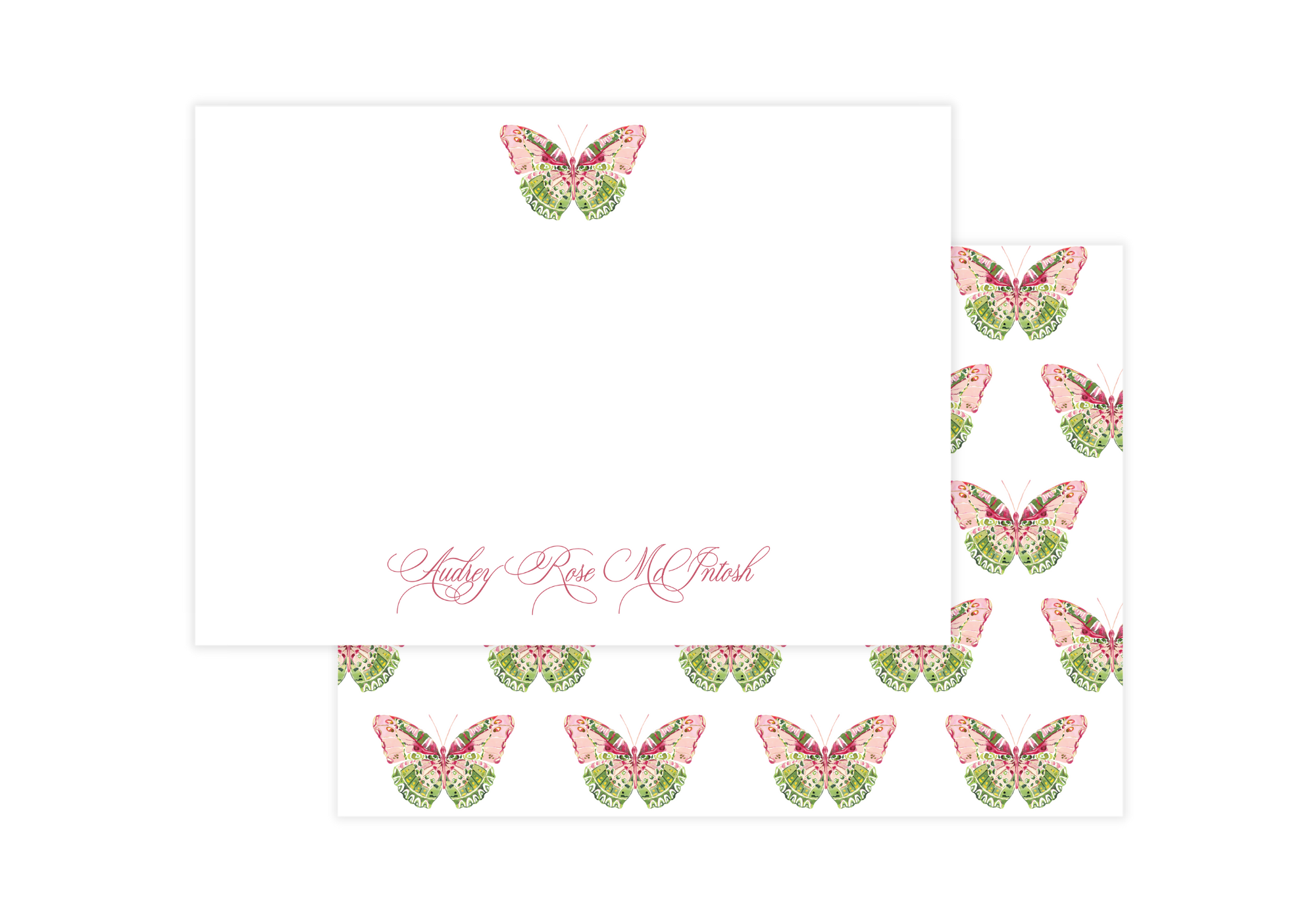 Butterfly Stationery - Watercolor Stationery