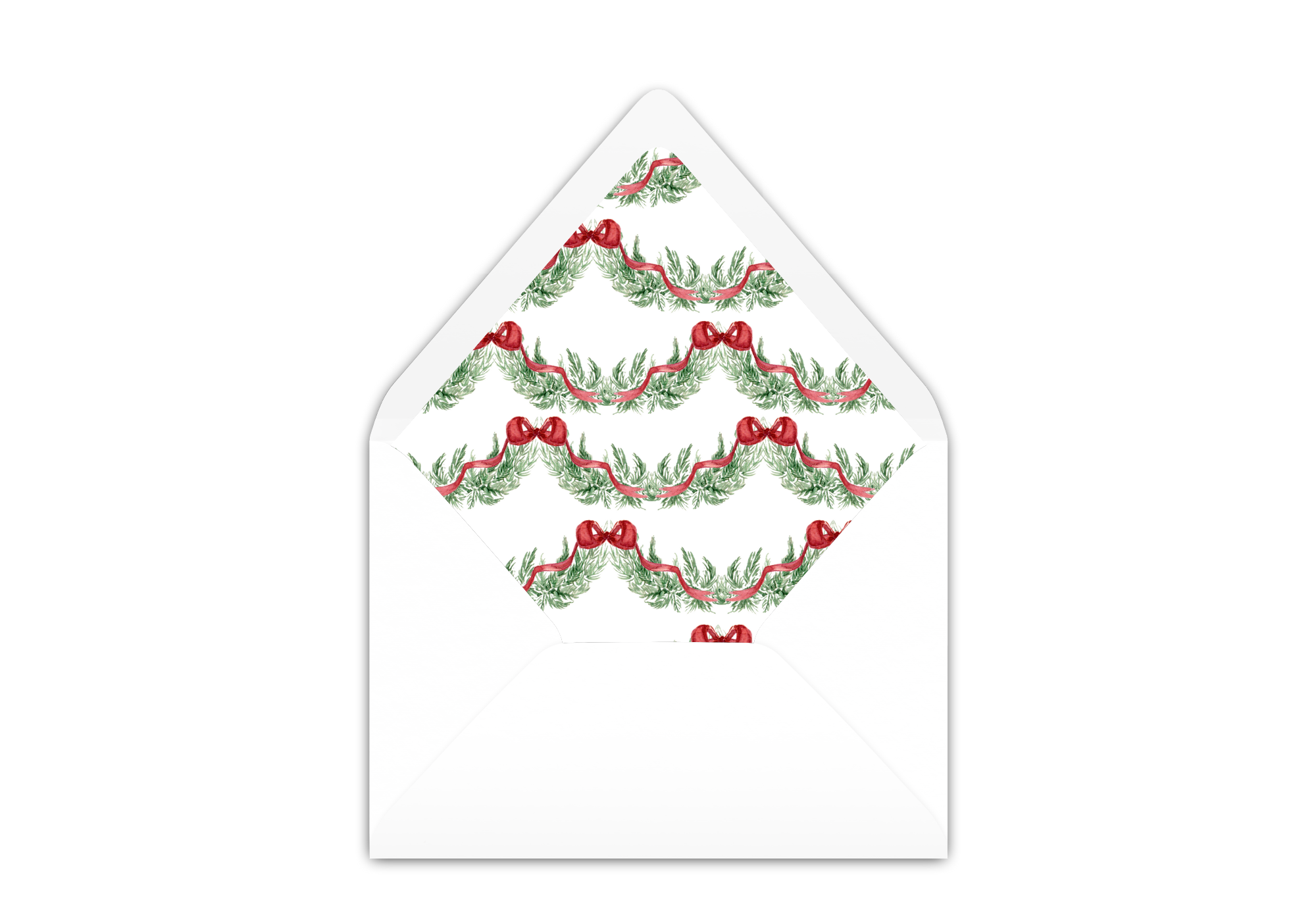 Classic Christmas Envelope Liner