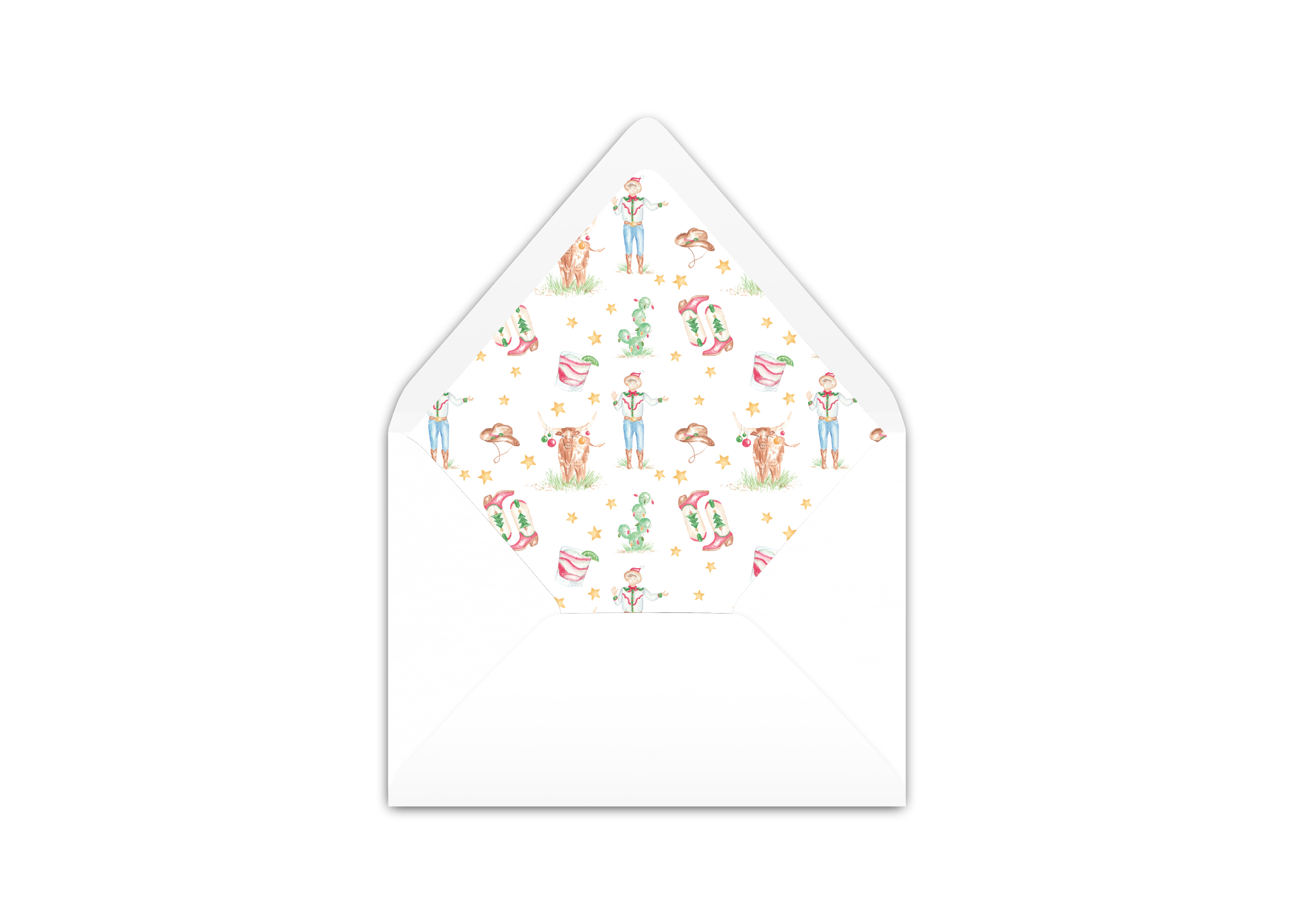 Howdy Holiday Christmas Envelope Liner