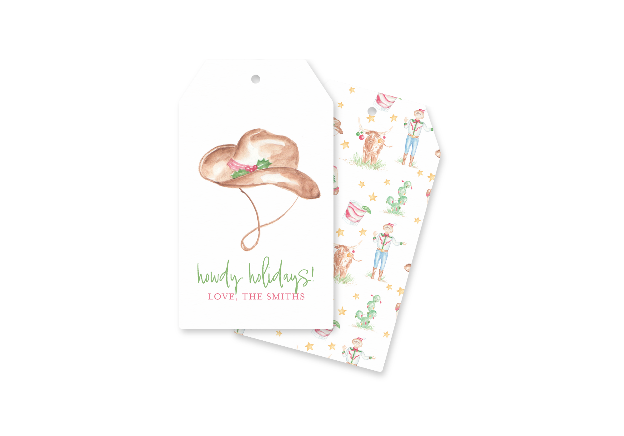 Howdy Holidays Christmas Gift Tag