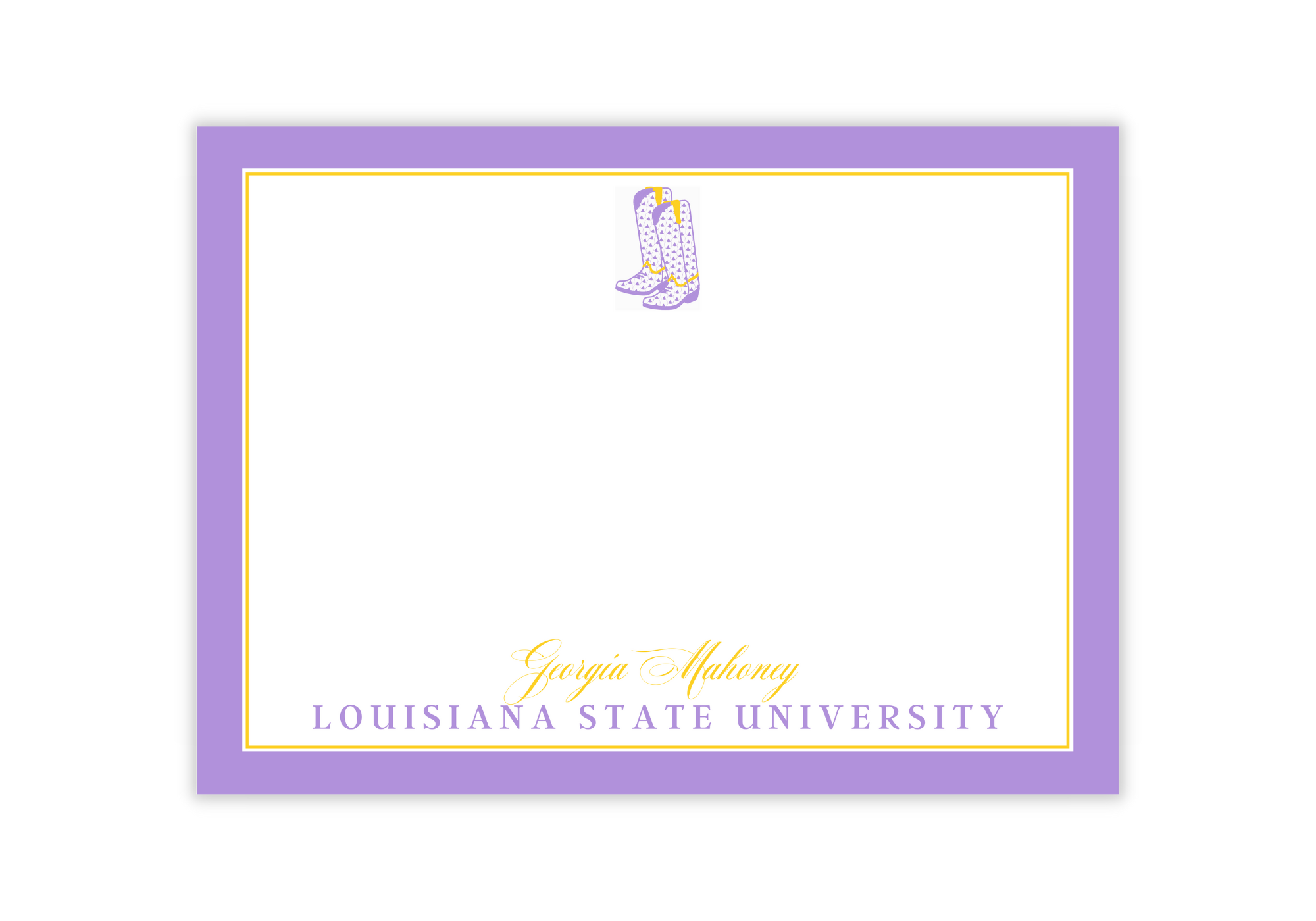 Louisiana Stationery - Custom College Stationery